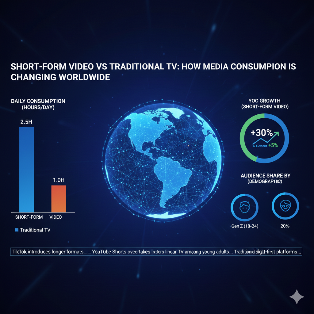 Short-Form Video vs Traditional TV: How Media Consumption Is Changing Worldwide