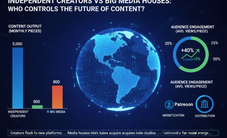 Independent Creators vs Big Media Houses: Who Controls the Future of Content?